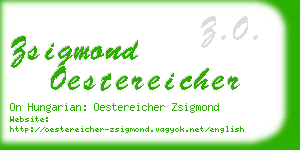 zsigmond oestereicher business card